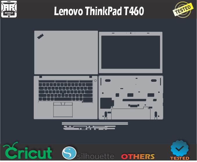Lenovo ThinkPad T460 Skin Template Vector