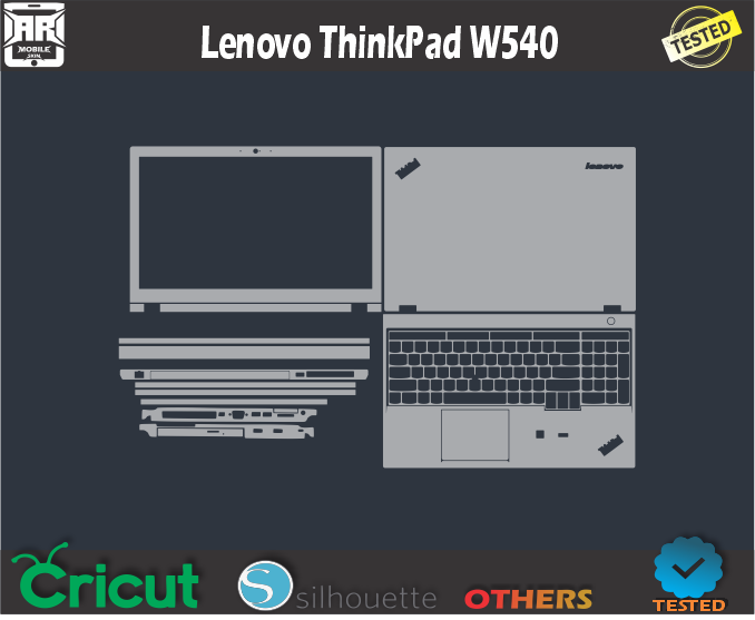 Lenovo ThinkPad W540 Skin Template Vector