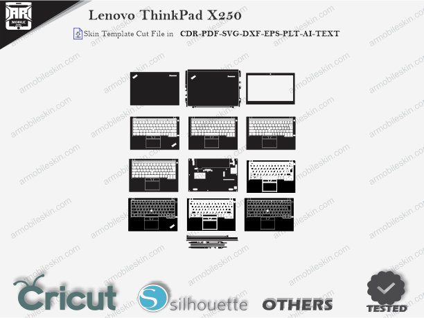 Lenovo ThinkPad x250 Skin Template Vector