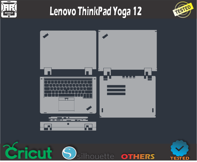 Lenovo ThinkPad Yoga 12 Skin Template Vector