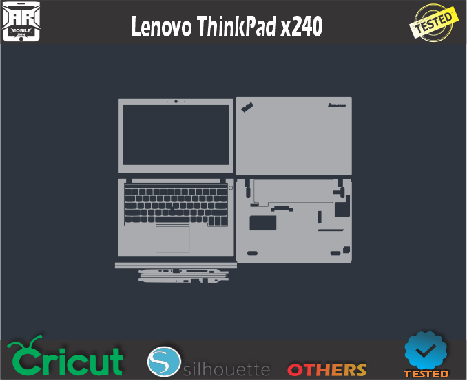 Lenovo ThinkPad x240 Skin Template Vector