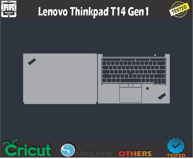 Lenovo Thinkpad T14 Gen1 Skin Template Vector