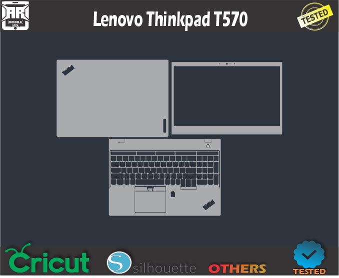 Lenovo Thinkpad T570 Skin Template Vector