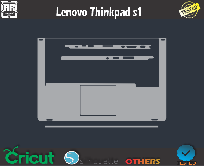 Lenovo Thinkpad s1 Skin Template Vector