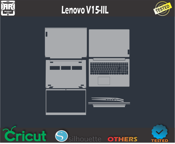 Lenovo V15-IIL Skin Template Vector