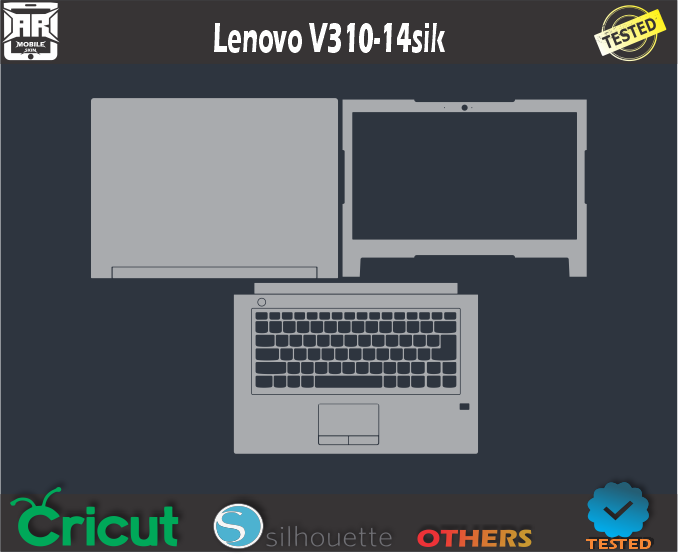 Lenovo V310-14sik Skin Template Vector