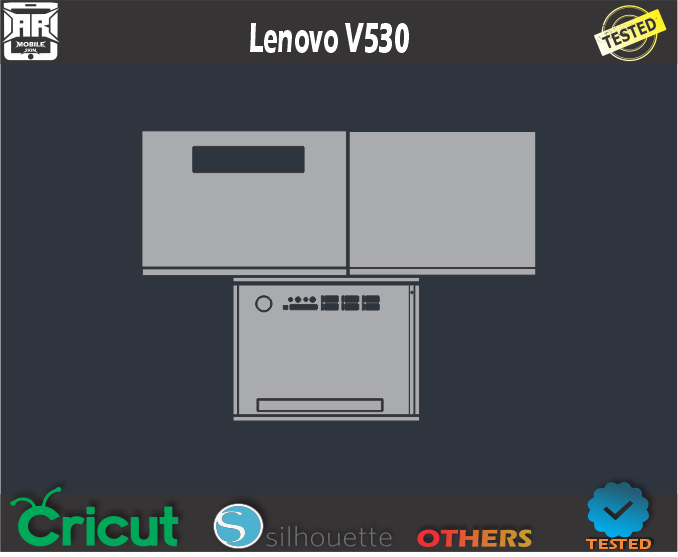 Lenovo V530 Skin Template Vector