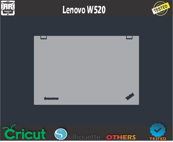 Lenovo W520 Skin Template Vector