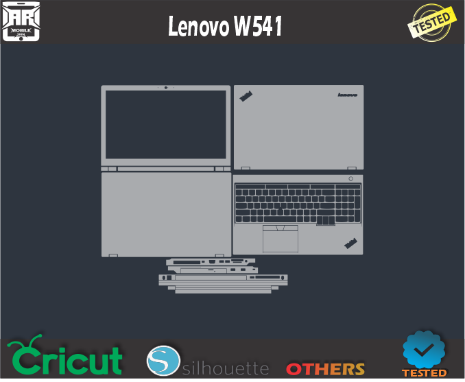 Lenovo W541 Skin Template Vector
