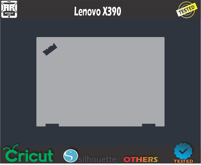 Lenovo X390 Skin Template Vector