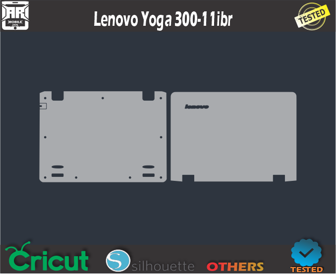 Lenovo Yoga 300-11ibr Skin Template Vector