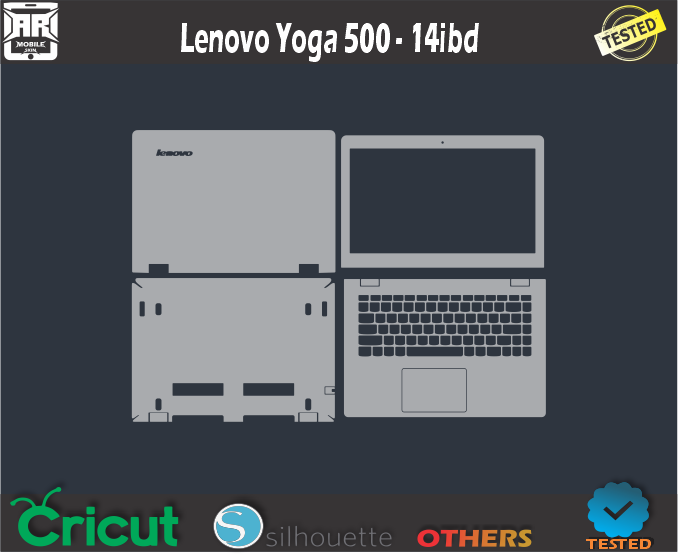 Lenovo Yoga 500 – 14ibd Skin Template Vector