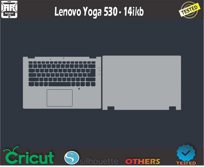 Lenovo Yoga 530-14ikb Skin Template Vector