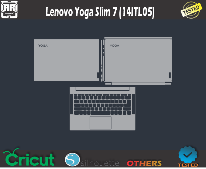 Lenovo Yoga Slim 7 (14ITL05) Skin Template Vector