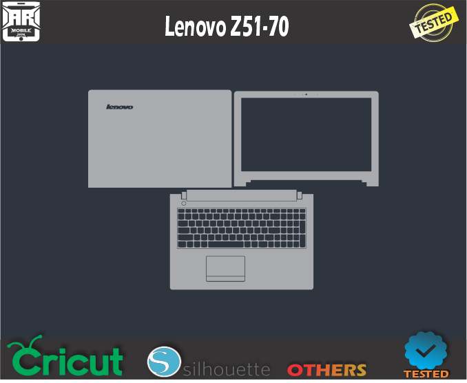 Lenovo Z51-70 Skin Template Vector