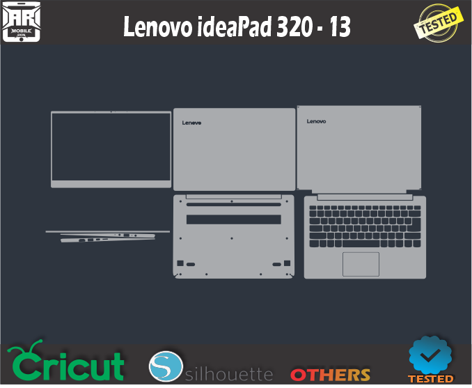 Lenovo ideaPad 320 -13 Skin Template Vector