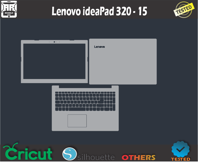 Lenovo ideaPad 320-15 Skin Template Vector