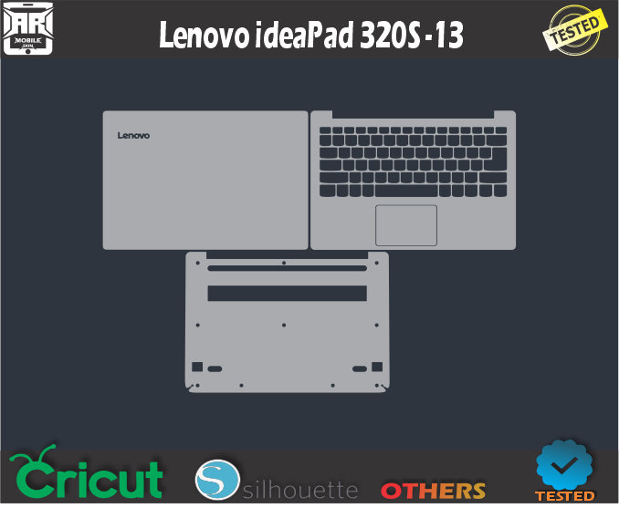 Lenovo ideaPad 320S -13 Skin Template Vector