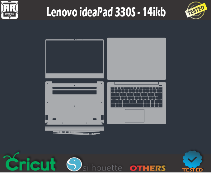 Lenovo ideaPad 330S-14ikb Skin Template Vector