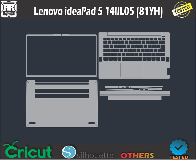 Lenovo ideaPad 5 14IIL05 (81YH) Skin Template Vector