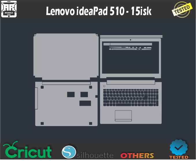 Lenovo ideaPad 510-15isk Skin Template Vector