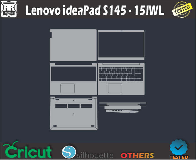 Lenovo ideaPad S145-15IWL Skin Template Vector