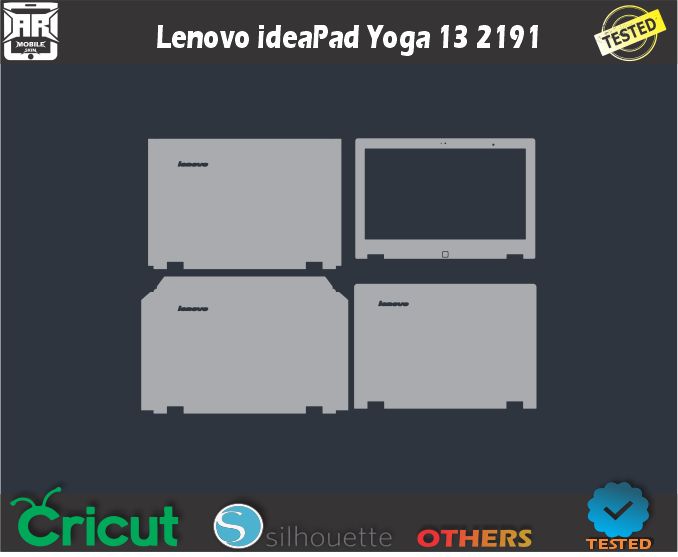 Lenovo ideaPad Yoga 13 2191 Skin Template Vector