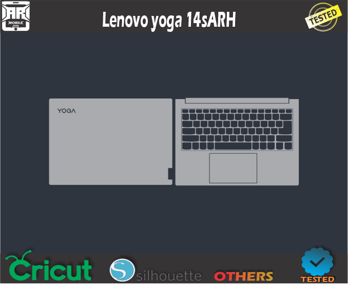 Lenovo yoga 14sARH Skin Template Vector
