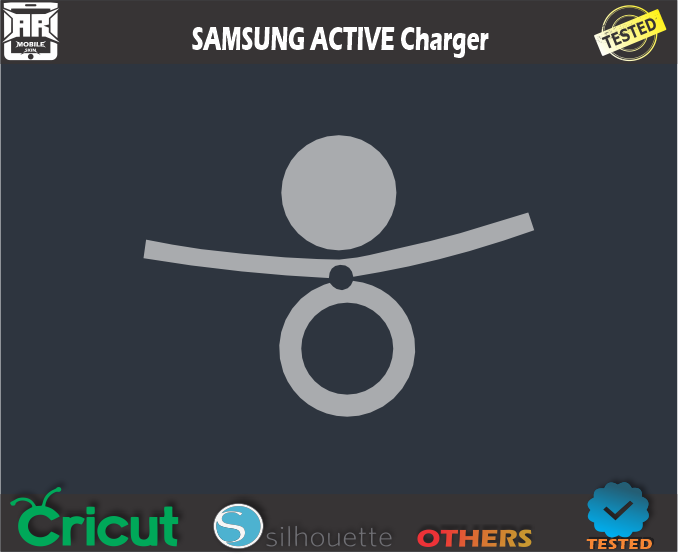 SAMSUNG ACTIVE Charger Skin Template Vector