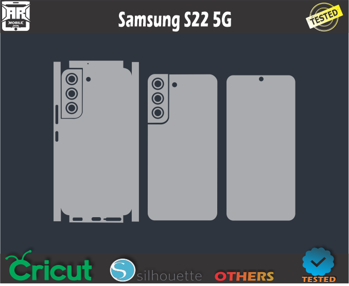 Samsung S22 5G Skin Template Vector