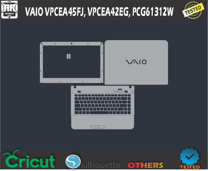 VAIO VPCEA45FJ VPCEA42EG PCG61312W Skin Template Vector