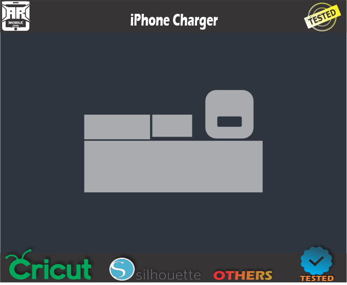 iPhone Charger Skin Template Vector