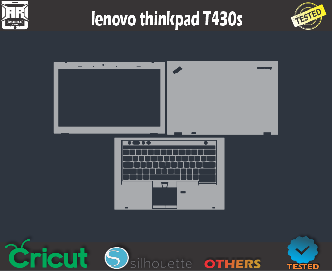 lenovo thinkpad T430s Skin Template Vector