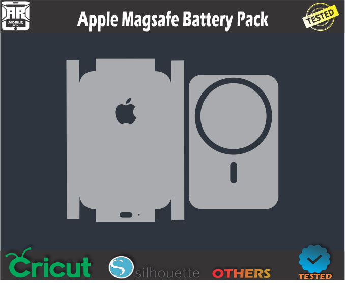 Apple Magsafe Battery Pack Skin Template Vector