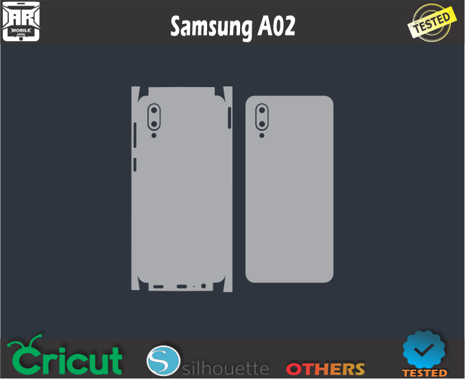 Samsung A02 Skin Template Vector