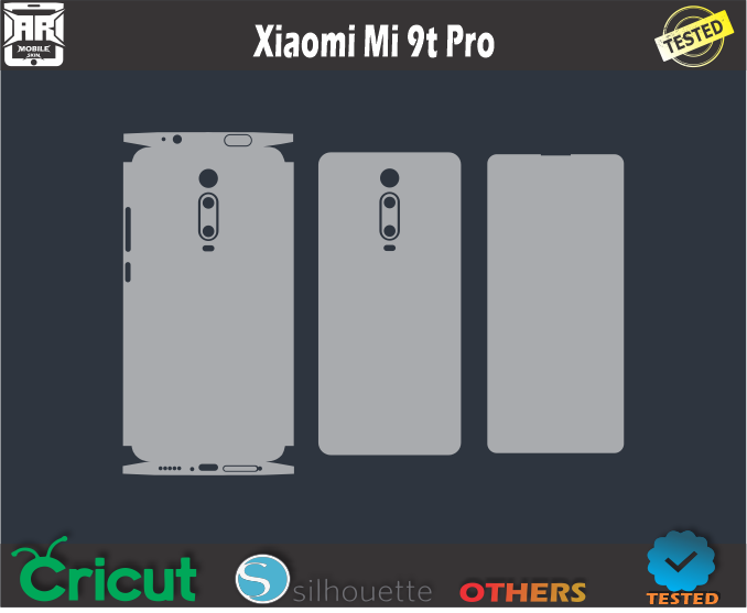 Xiaomi Mi 9t Pro Skin Template Vector