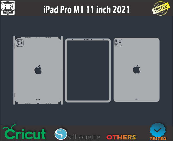 iPad Pro M1 11 inch 2021 Skin Template Vector