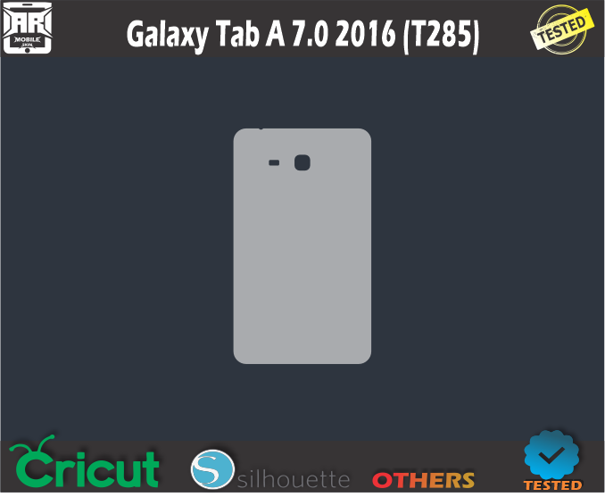 Galaxy Tab A 7.0 2016 (T285) Skin Template Vector