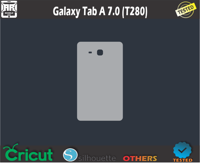 Galaxy Tab A 7.0 (T280) Skin Template Vector
