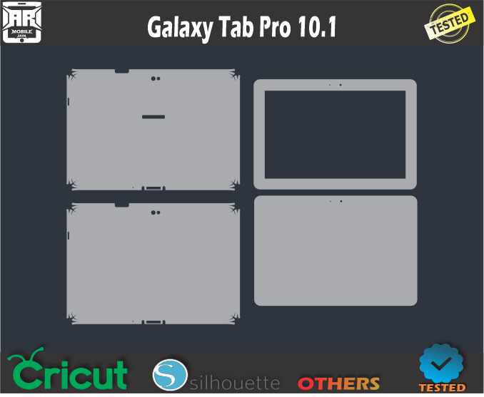 Galaxy Tab Pro 10.1 Skin Template Vector