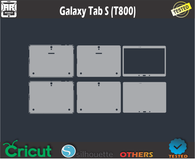 Galaxy Tab S (T800) Skin Template Vector