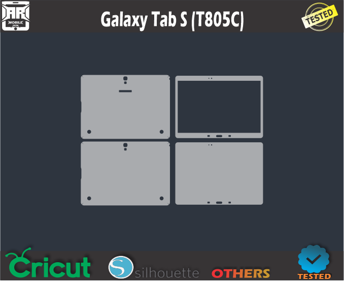 Galaxy Galaxy Tab S (T805C) Skin Template Vector