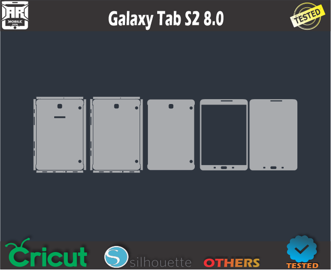 Galaxy Tab S2 8.0 Skin Template Vector