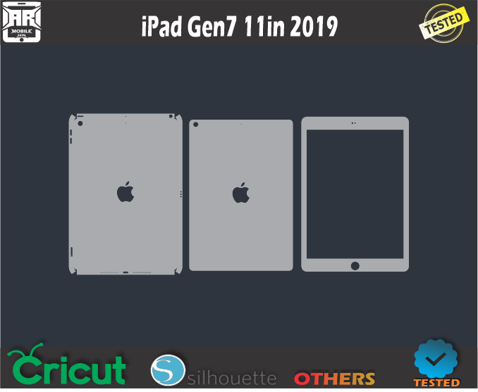 iPad Gen7 11in 2019 Skin Template Vector