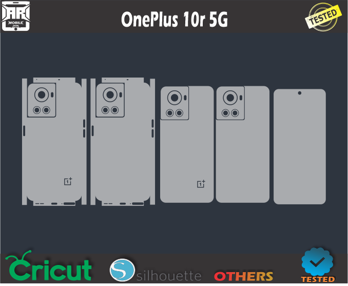 OnePlus 10r 5G Skin Template Vector