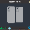 Poco M4 Pro 5G Skin Template Vector