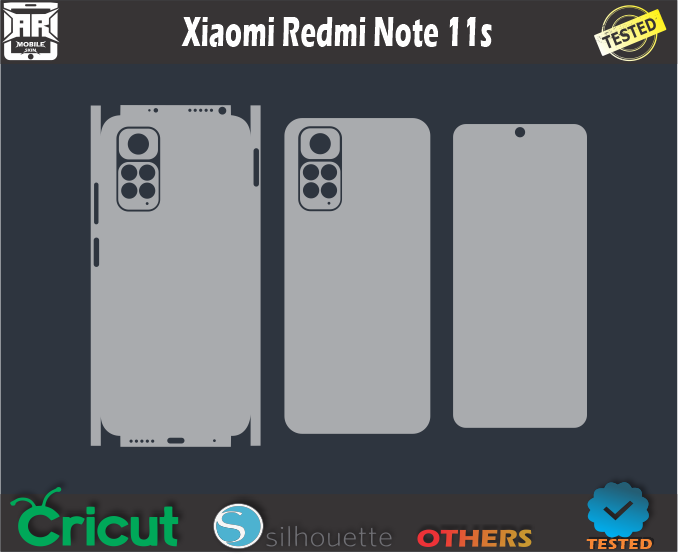 Xiaomi Redmi Note 11s Skin Template Vector