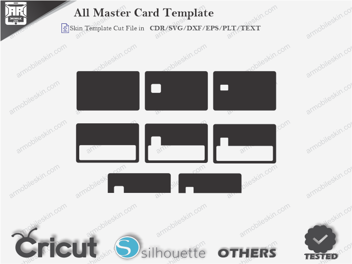 All Master Card Skin Template Vector