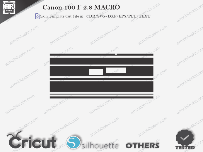 Canon EF 100mm f/2.8L IS USM Macro Lens Template Skin Template Vector