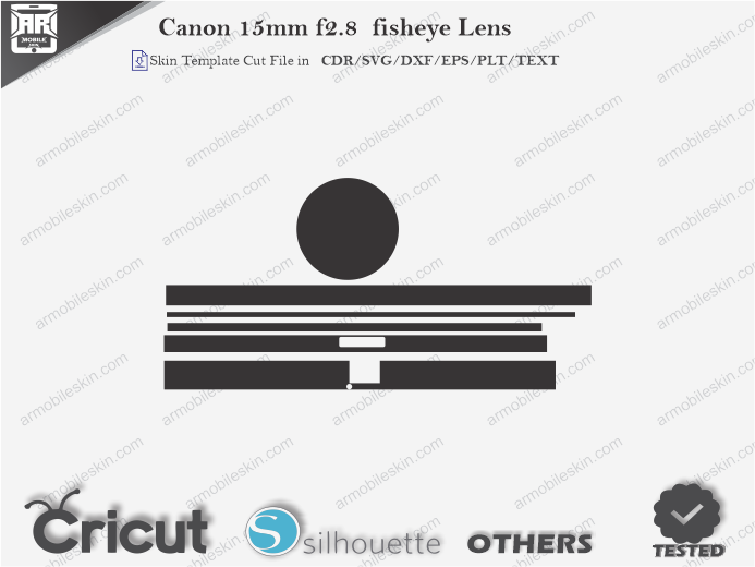 Canon 15mm f/2.8 EF Fisheye Lens Skin Template Vector